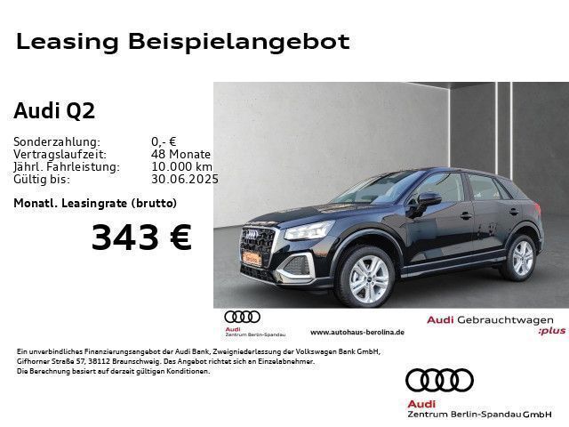 Brillantschwarz Gebraucht 2025 Audi Q2 Advanced Plus SUV | 29.555 € (Guter Preis) - Bild 1/4