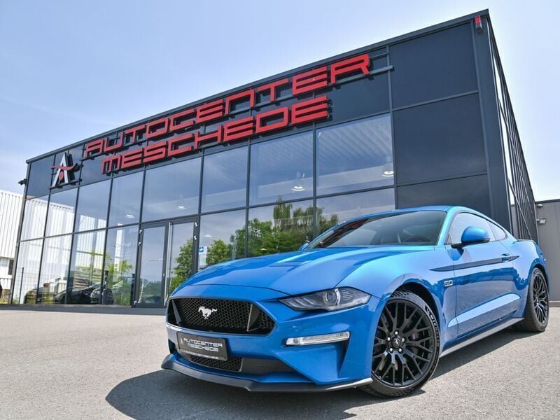Velocityblau metallic Gebraucht 2020 Ford Mustang GT Coupé | 46.790 € (Teuer) - Bild 1/4