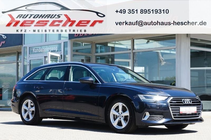 Firmamentblau metallic (metallic) Gebraucht 2019 Audi A6 Sport Kombi | 31.980 € (Guter Preis) - Bild 1/4