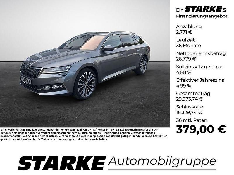 Graphitegrau metallic Gebraucht 2022 Skoda Superb LAURIN & KLEMENT Kombi | 29.550 € (Fairer Preis) - Bild 1/4