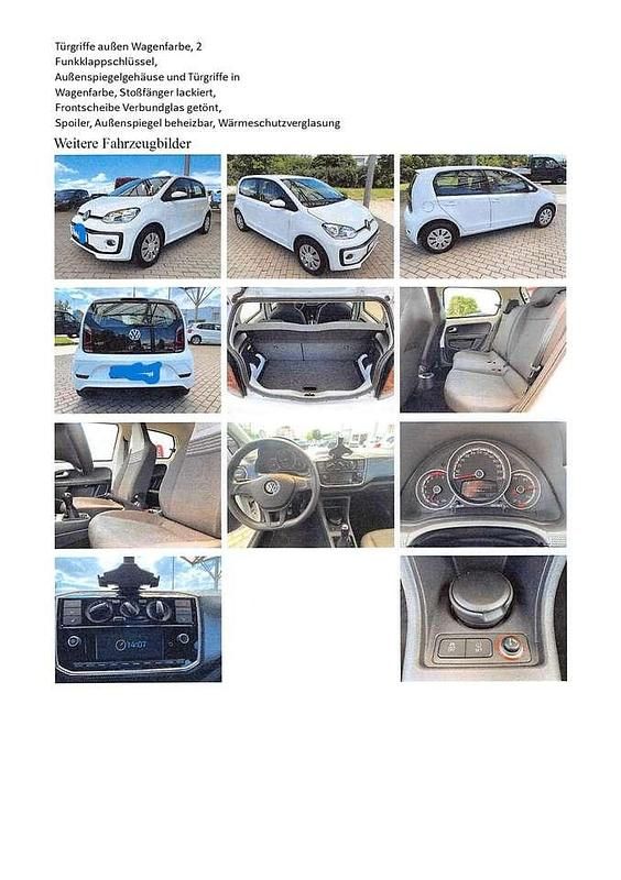 Gebraucht VW up! move up! 60 PS (44 kW) 2019 Weiß Kleinwagen