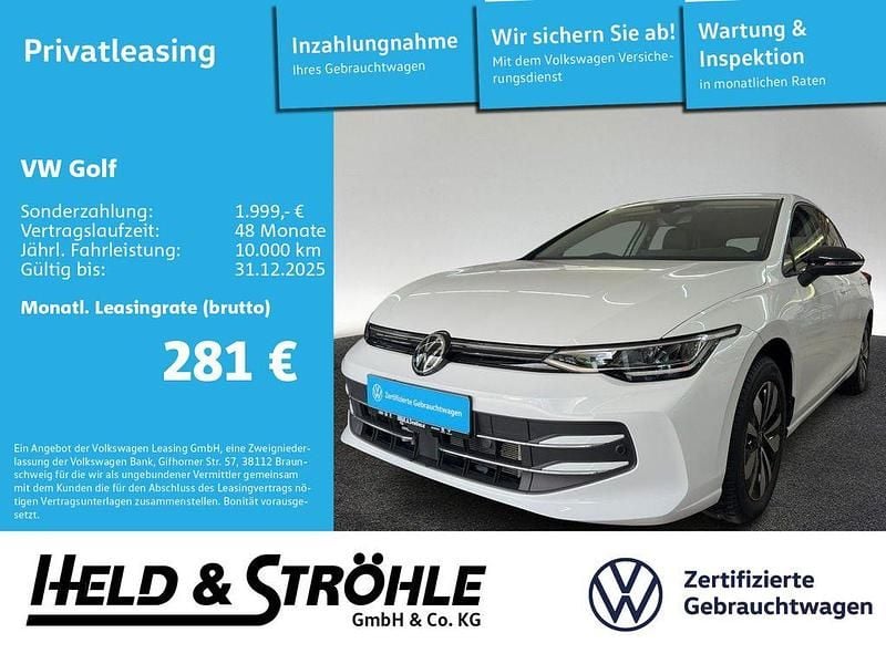 Pure white Gebraucht 2025 VW Golf VIII Goal Limousine | 30.970 € (Guter Preis) - Bild 1/3