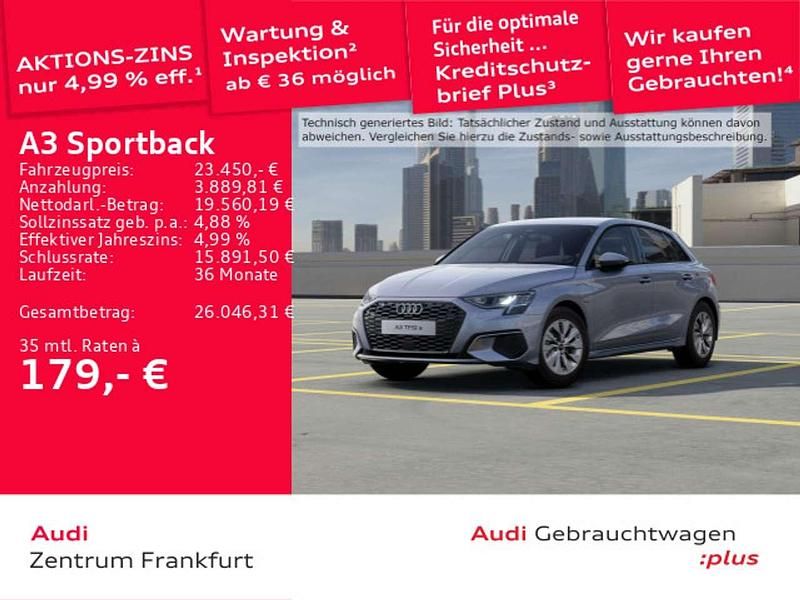 Florettsilber metallic Gebraucht 2022 Audi A3 e-tron Kleinwagen | 23.450 € (Guter Preis) - Bild 1/2