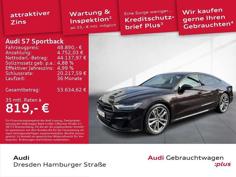 Gebraucht Audi S7 Sportback Sport 344 PS (253 kW) 2021 Schwarz Kleinwagen