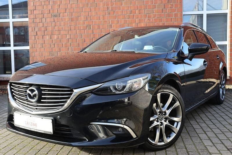 Schwarz Gebraucht 2015 Mazda 6 Sports-Line Kombi | 7.990 € (Guter Preis) - Bild 1/4