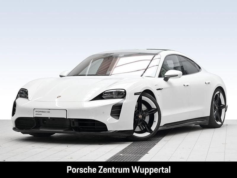Weiss Gebraucht 2022 Porsche Taycan Turbo Limousine | 81.490 € (Superpreis) - Bild 1/4