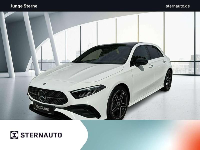 Unilack polarweiß Gebraucht 2024 Mercedes A200 AMG line Limousine | 34.986 € (Teuer) - Bild 1/4