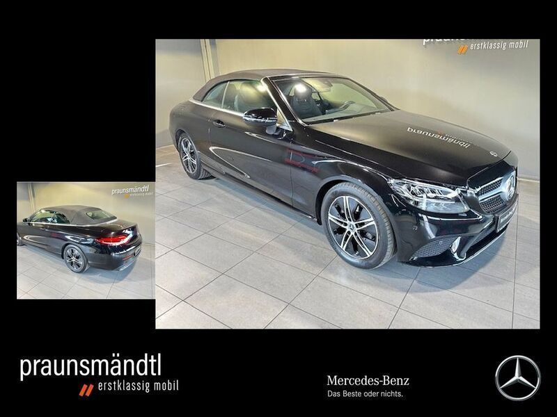 Schwarz Gebraucht 2021 Mercedes C180 Advantage Cabrio | 35.900 € (Fairer Preis) - Bild 1/4