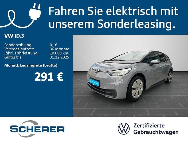 Mondsteingrau schwarz Gebraucht 2021 VW ID.3 Pure Kleinwagen | 17.590 € (Fairer Preis) - Bild 1/4