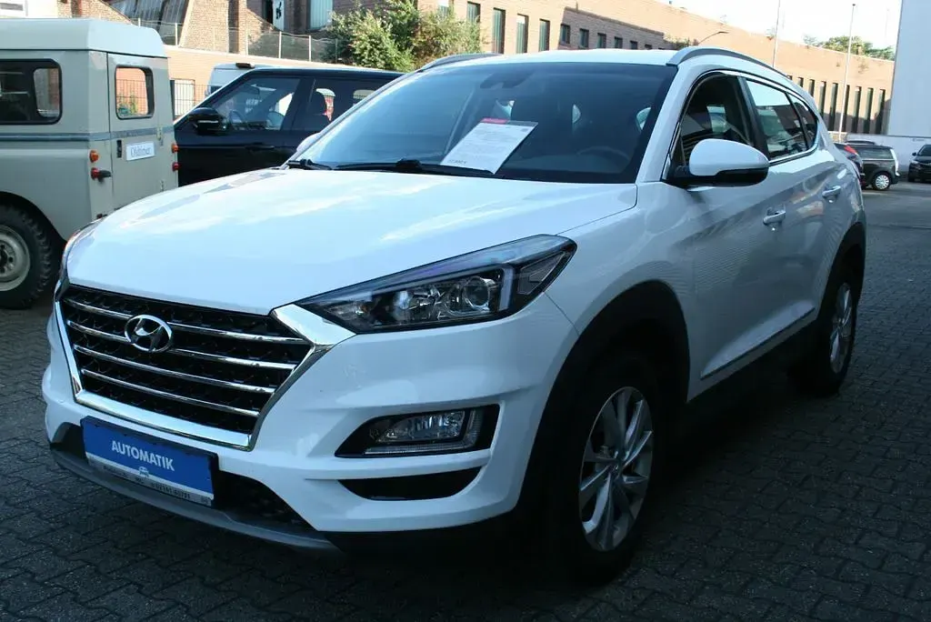 Gebraucht Hyundai Tucson Style 177 PS (130 kW) 2020 Polar white / sol SUV