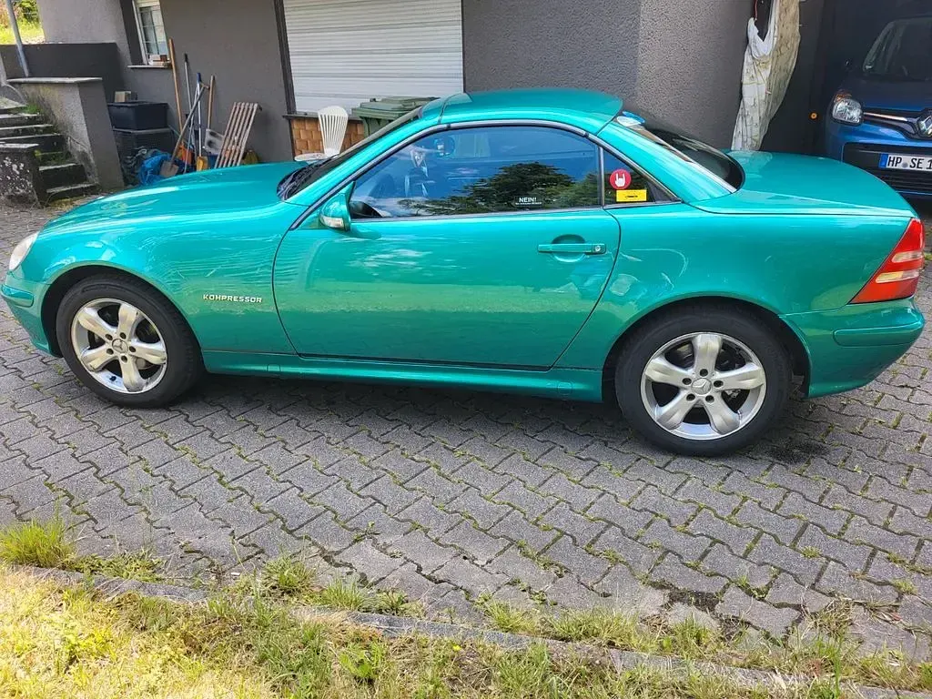 Gebraucht Mercedes SLK200 163 PS (119 kW) 2001 Grün Cabrio