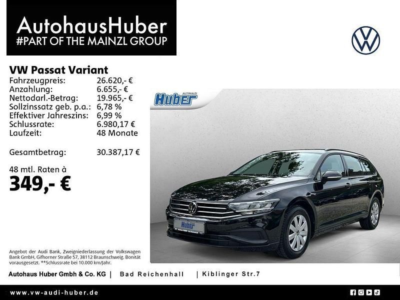 2t deep black perleffekt Gebraucht 2023 VW Passat Basis Kombi | 26.620 € (Superpreis) - Bild 1/4