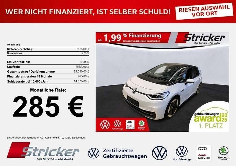 Gebraucht VW ID.3 Pro 150 kW (204 PS) 2022 Weiß Kleinwagen