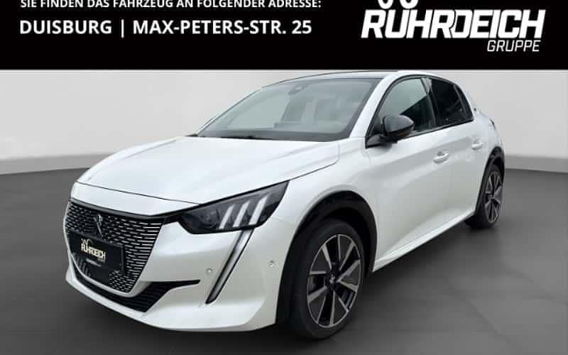 Weiss Gebraucht 2020 Peugeot e-208 GT Kleinwagen | 18.990 € (Fairer Preis) - Bild 1/4