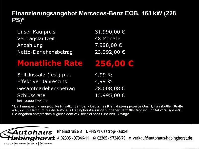 Gebraucht Mercedes EQB300 Progressive 167 kW (228 PS) 2022 Grau SUV