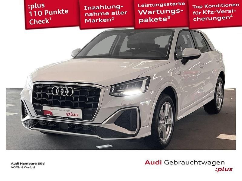 2y gletscherweiß metallic Gebraucht 2021 Audi Q2 S-Line SUV | 20.790 € (Fairer Preis) - Bild 1/4