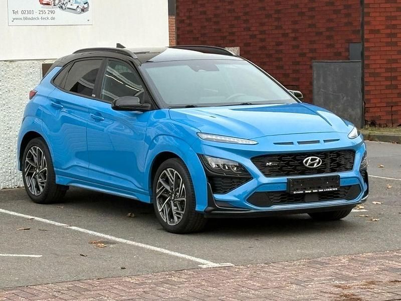 Blau Gebraucht 2021 Hyundai Kona N Line SUV | 17.490 € (Fairer Preis) - Bild 1/4