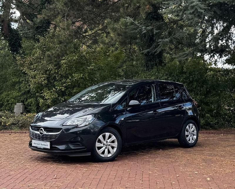Schwarz Gebraucht 2015 Opel Corsa Edition Limousine | 6.499 € (Guter Preis) - Bild 1/4