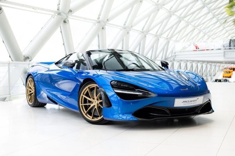 Blau Gebraucht 2021 McLaren 720S Cabrio | 249.950 € (Superpreis) - Bild 1/4
