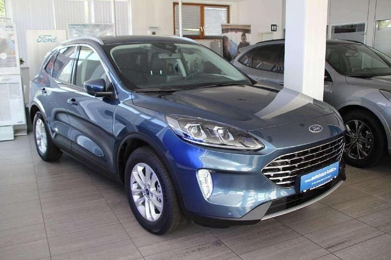 Chroma blau metallic Gebraucht 2021 Ford Kuga Titanium X SUV | 21.990 € (Guter Preis) - Bild 1/4