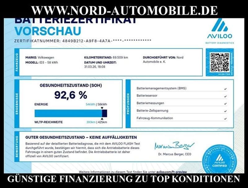 Gebraucht VW ID.3 Pro Performance 150 kW (204 PS) 2022 Weiß Kleinwagen