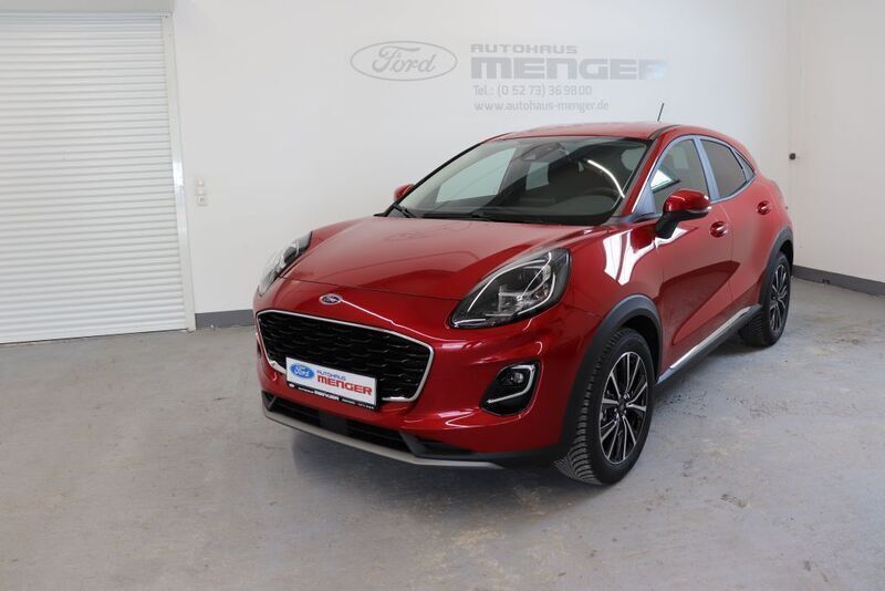 Rot Gebraucht 2021 Ford Puma Titanium SUV | 15.650 € (Superpreis) - Bild 1/4