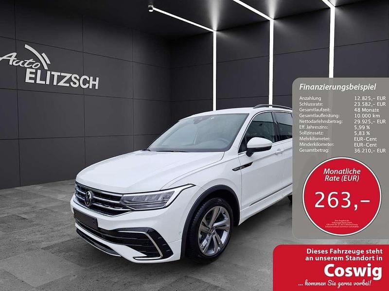 Pure white Gebraucht 2025 VW Tiguan R-line SUV | 42.750 € (Fairer Preis) - Bild 1/4