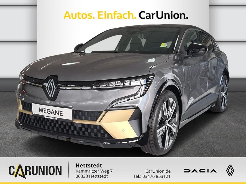 Rafalgrau metallic, dach black pearlschwarz Neu 2024 Renault Mégane Iconic Limousine | 35.995 € - Bild 1/4