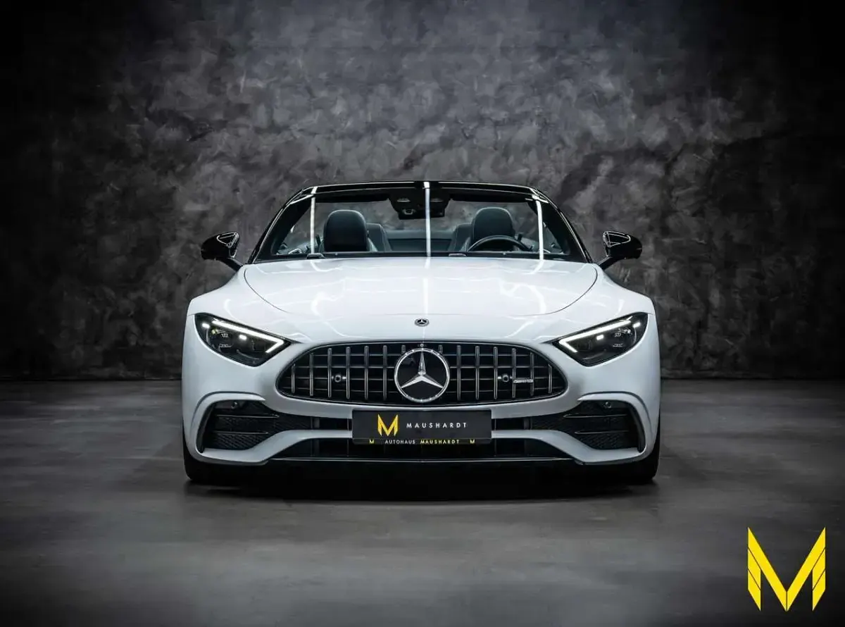Gebraucht Mercedes SL43 AMG AMG Line Premium Plus 381 PS (280 kW) 2024 Weiß (manufaktur opalithweiß bright) Cabrio