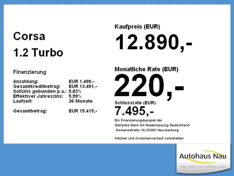Gebraucht Opel Corsa Elegance 101 PS (74 kW) 2022 Diamant schwarz/karbon schwarz Kleinwagen