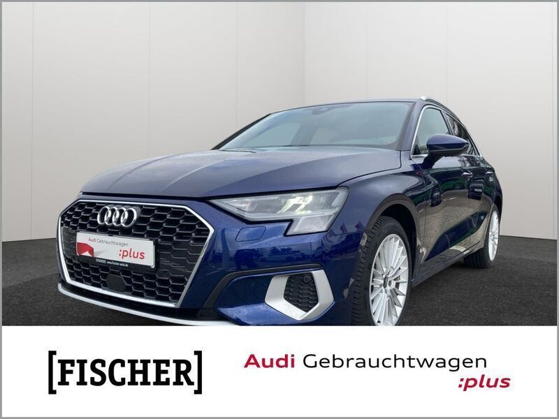 Blau Gebraucht 2023 Audi A3 Sportback Advanced Limousine | 29.849 € (Guter Preis) - Bild 1/4