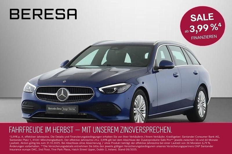 Blau Gebraucht 2024 Mercedes C200 Avantgarde Kombi | 34.680 € (Superpreis) - Bild 1/4