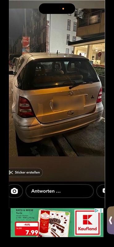 Gebraucht Mercedes A160 71 PS (52 kW) 2001 Silber Kleinwagen