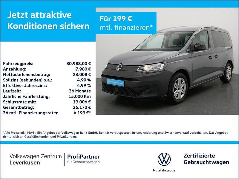 Grau Gebraucht 2024 VW Caddy Basis Van / Kleinbus | 30.988 € (Superpreis) - Bild 1/4