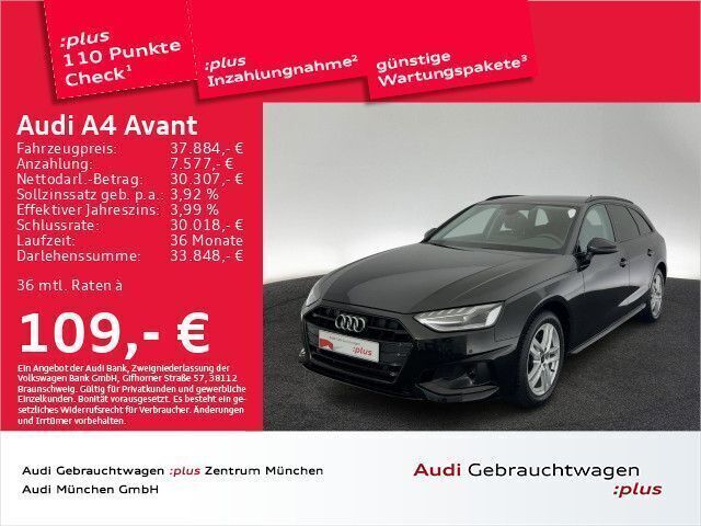 Mythosschwarz metallic Gebraucht 2024 Audi A4 Advanced Plus Kombi | 40.272 € - Bild 1/2