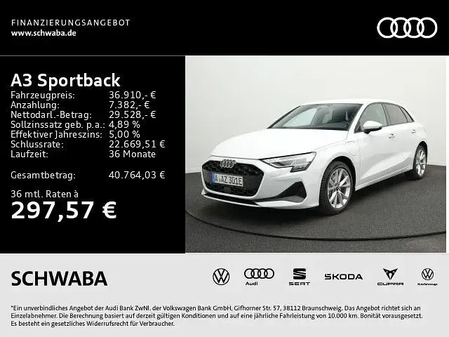 Gebraucht Audi A3 Sport 204 PS (150 kW) 2026 Gletscherweiß metallic Limousine