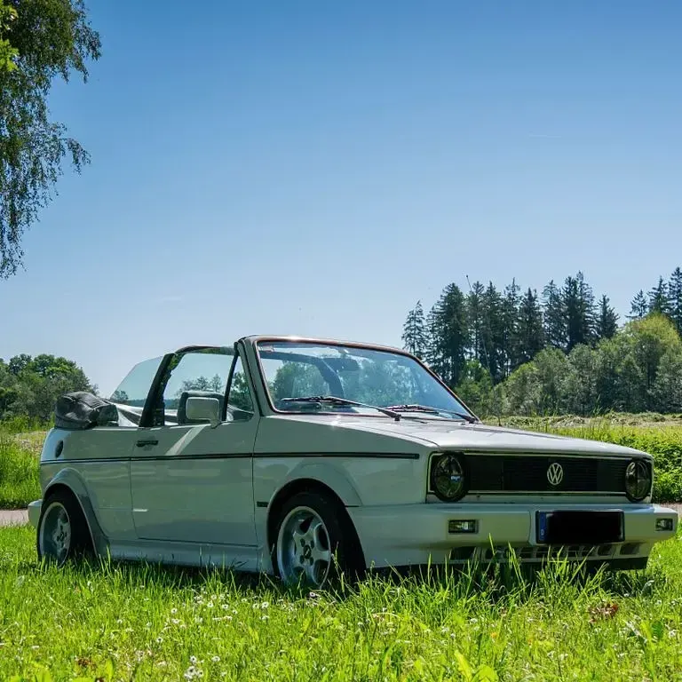 Gebraucht VW Golf Cabriolet 111 PS (81 kW) 1988 Weiß Cabrio