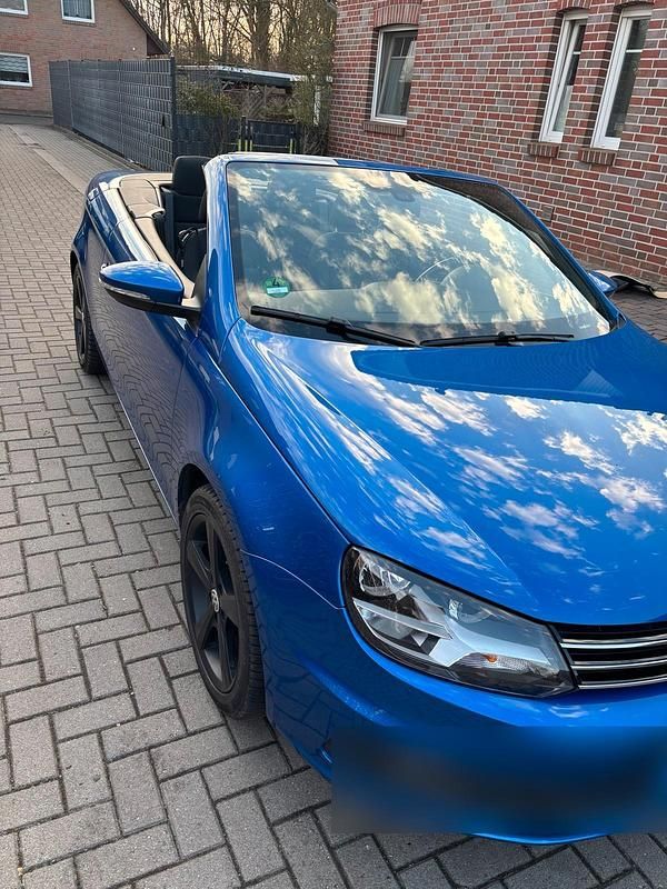 Usata VW Eos 160 CV (117 kW) 2011 Blu Cabrio