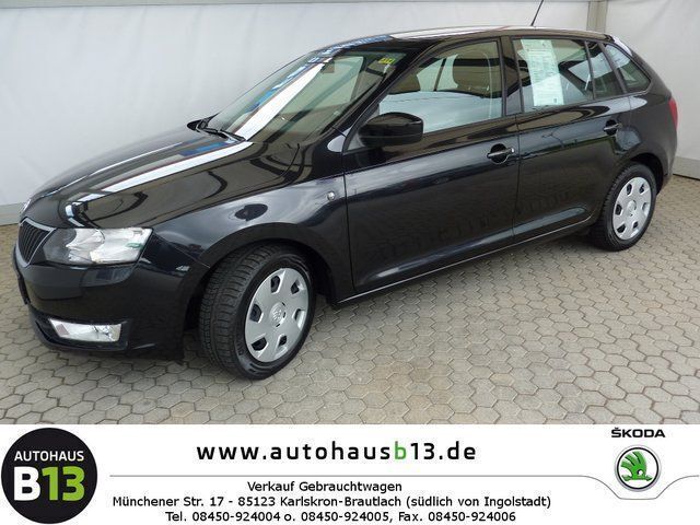 Schwarz metallic Gebraucht 2014 Skoda Rapid Ambition Limousine | 12.990 € (Teuer) - Bild 1/4