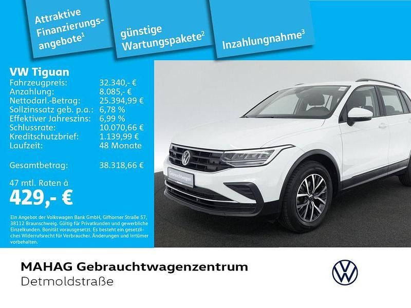 Weiß Gebraucht 2024 VW Tiguan Life SUV | 32.340 € (Guter Preis) - Bild 1/2