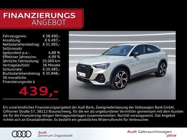 Tausilber metallic Gebraucht 2022 Audi Q3 Sportback Ambiente SUV | 38.490 € (Etwas zu teuer) - Bild 1/3
