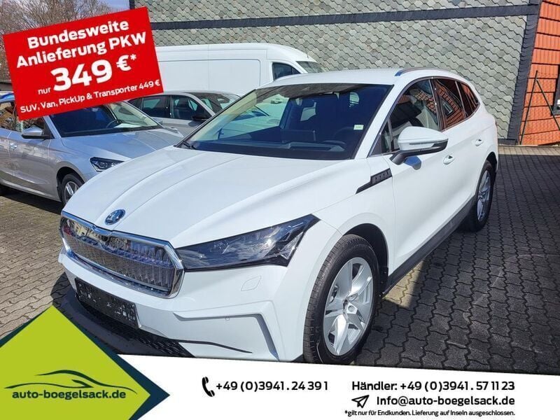 Moonweiß perleffekt Neu 2024 Skoda Enyaq iV Suite SUV | 49.945 € (Superpreis) - Bild 1/4