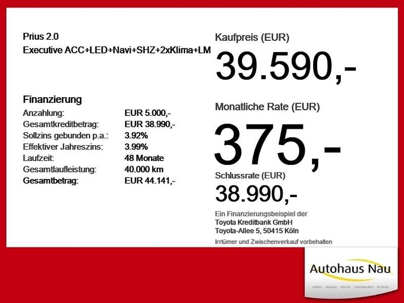 Neu Toyota Prius Executive 151 PS (111 kW) 2025 Emotional red 2 Limousine