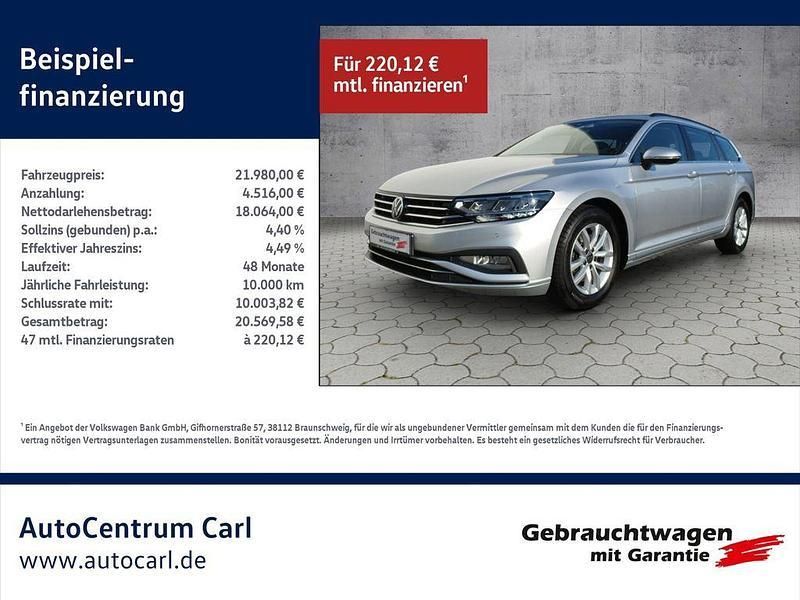 Reflexsilber met Gebraucht 2021 VW Passat Business Kombi | 21.980 € (Guter Preis) - Bild 1/4