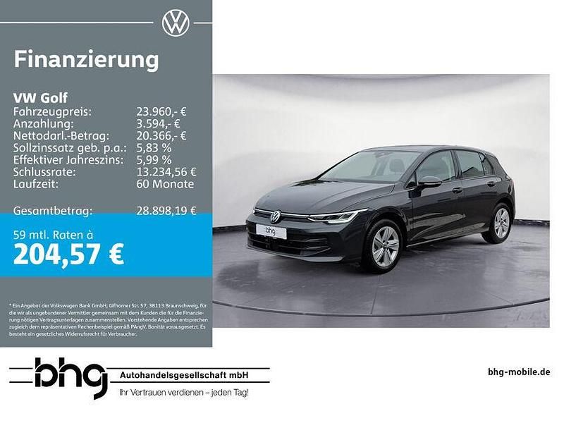 Grau Gebraucht 2025 VW Golf VIII Life Limousine | 23.960 € (Guter Preis) - Bild 1/4
