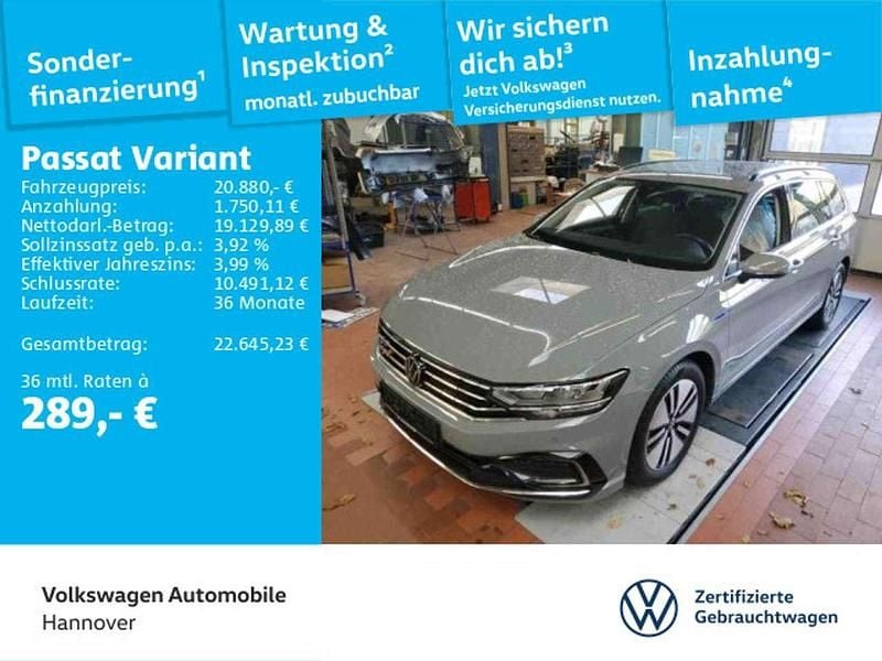 Gebraucht VW Passat GTE 218 PS (160 kW) 2022 Mondsteingrau Kombi