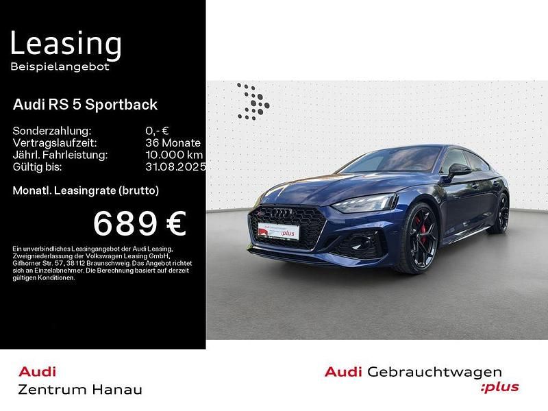 Navarrablau metallic Gebraucht 2024 Audi RS5 Sportback Ambiente Limousine | 82.849 € (Teuer) - Bild 1/4