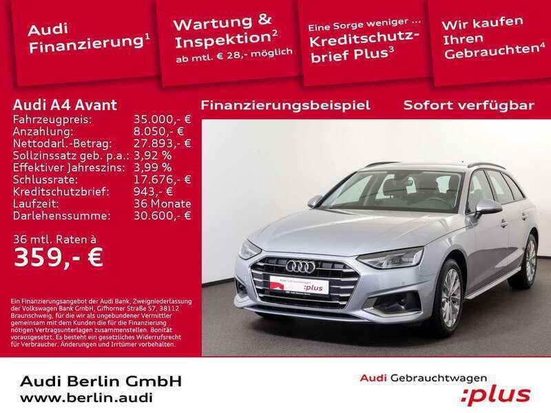Florettsilber metallic Gebraucht 2022 Audi A4 Advanced Plus Kombi | 35.000 € (Etwas zu teuer) - Bild 1/4