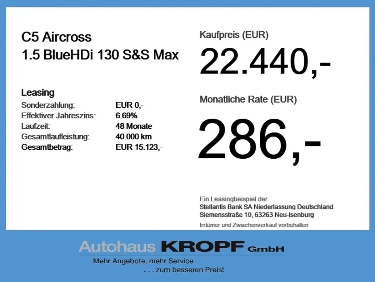 Gebraucht Citroën C5 Aircross 131 PS (96 kW) 2024 Weiß SUV