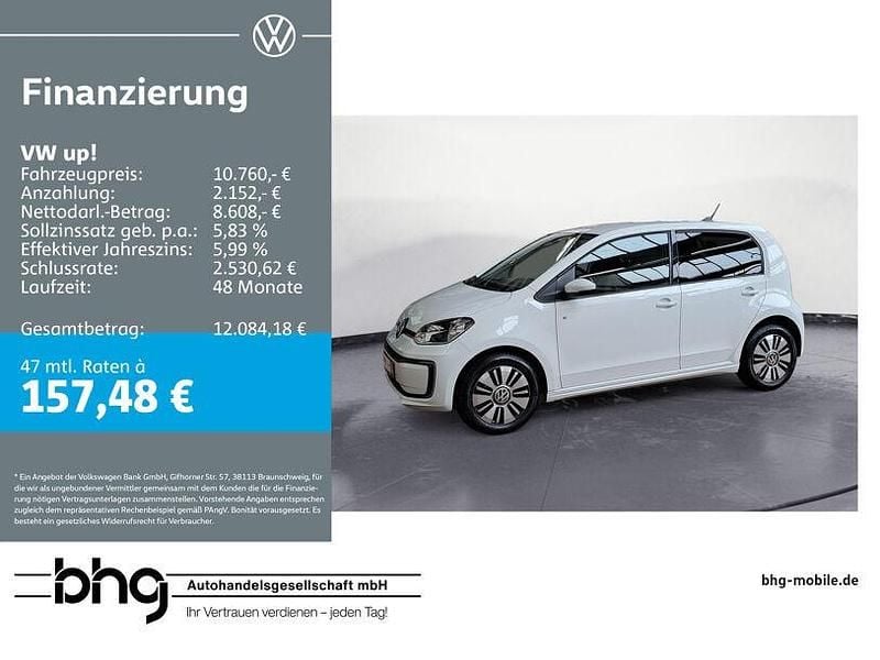 Gebraucht VW e-up! Sound 60 kW (82 PS) 2019 Weiss Kleinwagen
